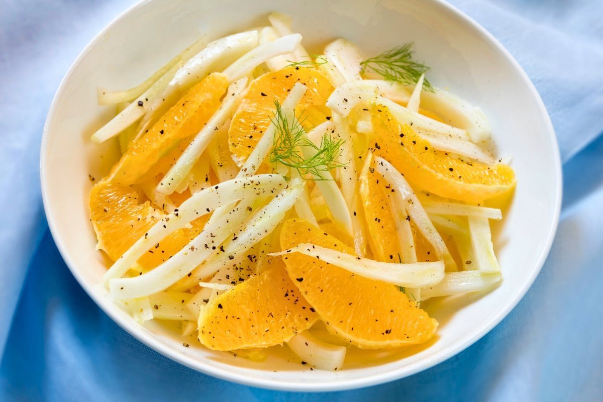 Ensalada de naranja y bacalao