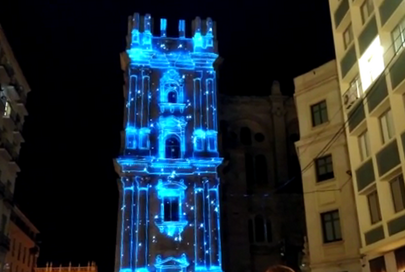 Vídeo mapping navideño