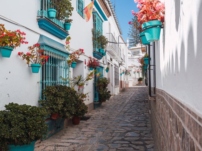 Walk through the Estepona Town Center.